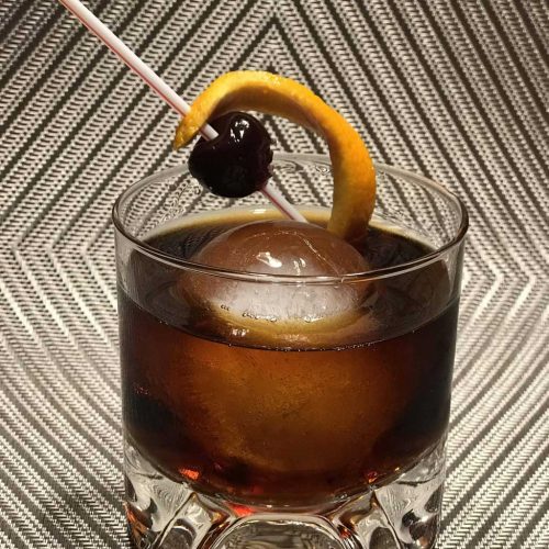 Black Manhattan Cocktail